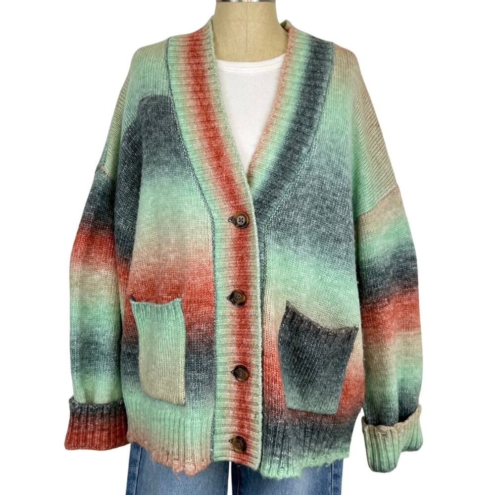 Wrangler Retro Women's Western Striped Button Front Cardigan Sweater (Sz S)
